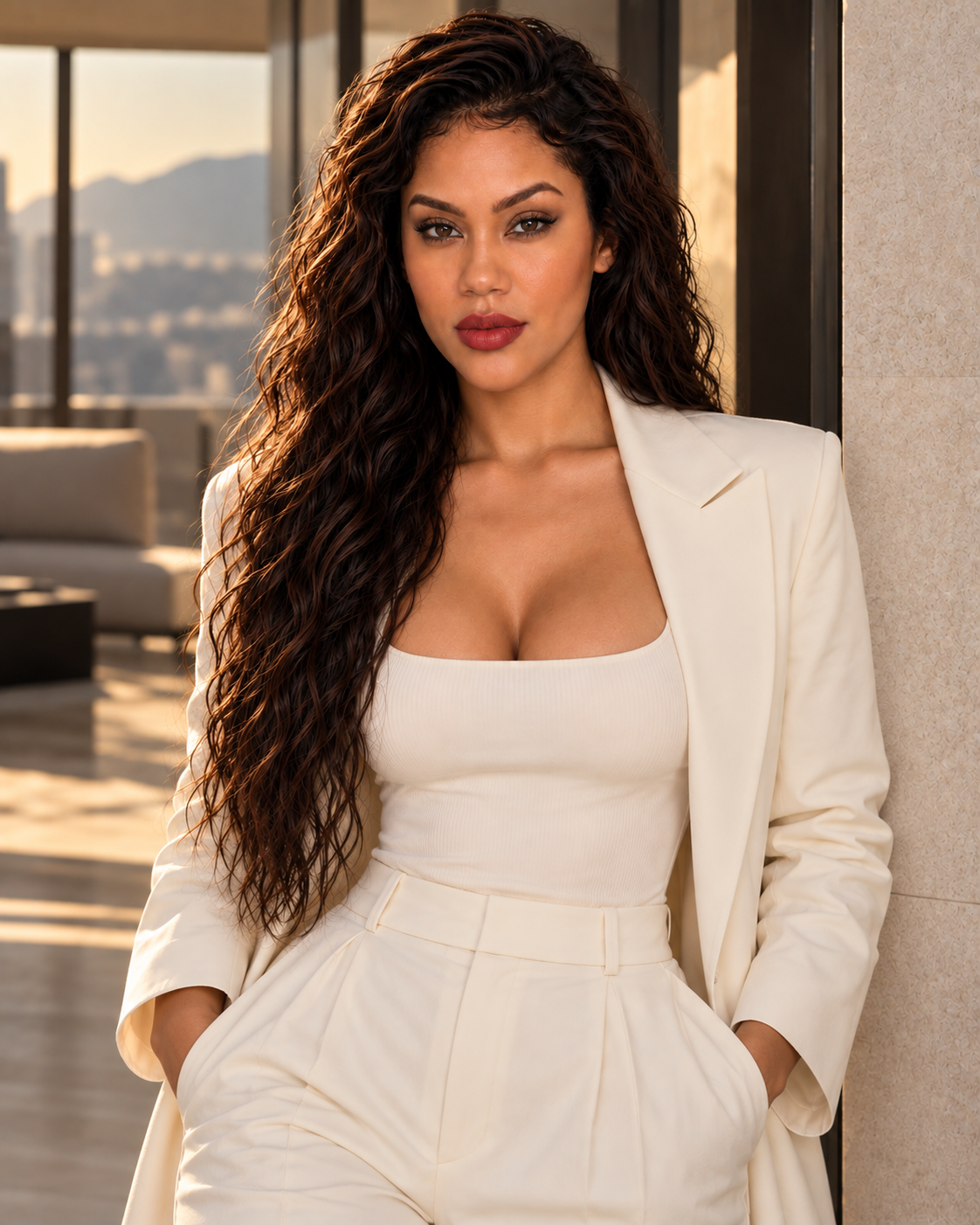 Clara Santos em editorial de moda